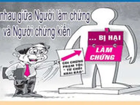 Phân biệt người làm chứng và người chứng kiến